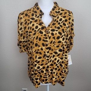 NWT Leopard Print LuLaRoe Amy - L